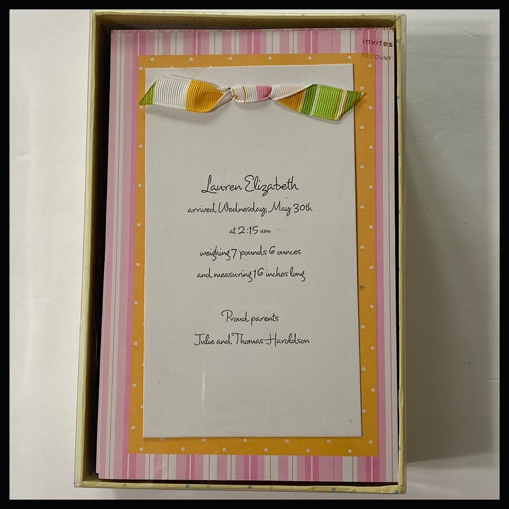 NWOT GARTNER Studios Invitation & Announcement Kit